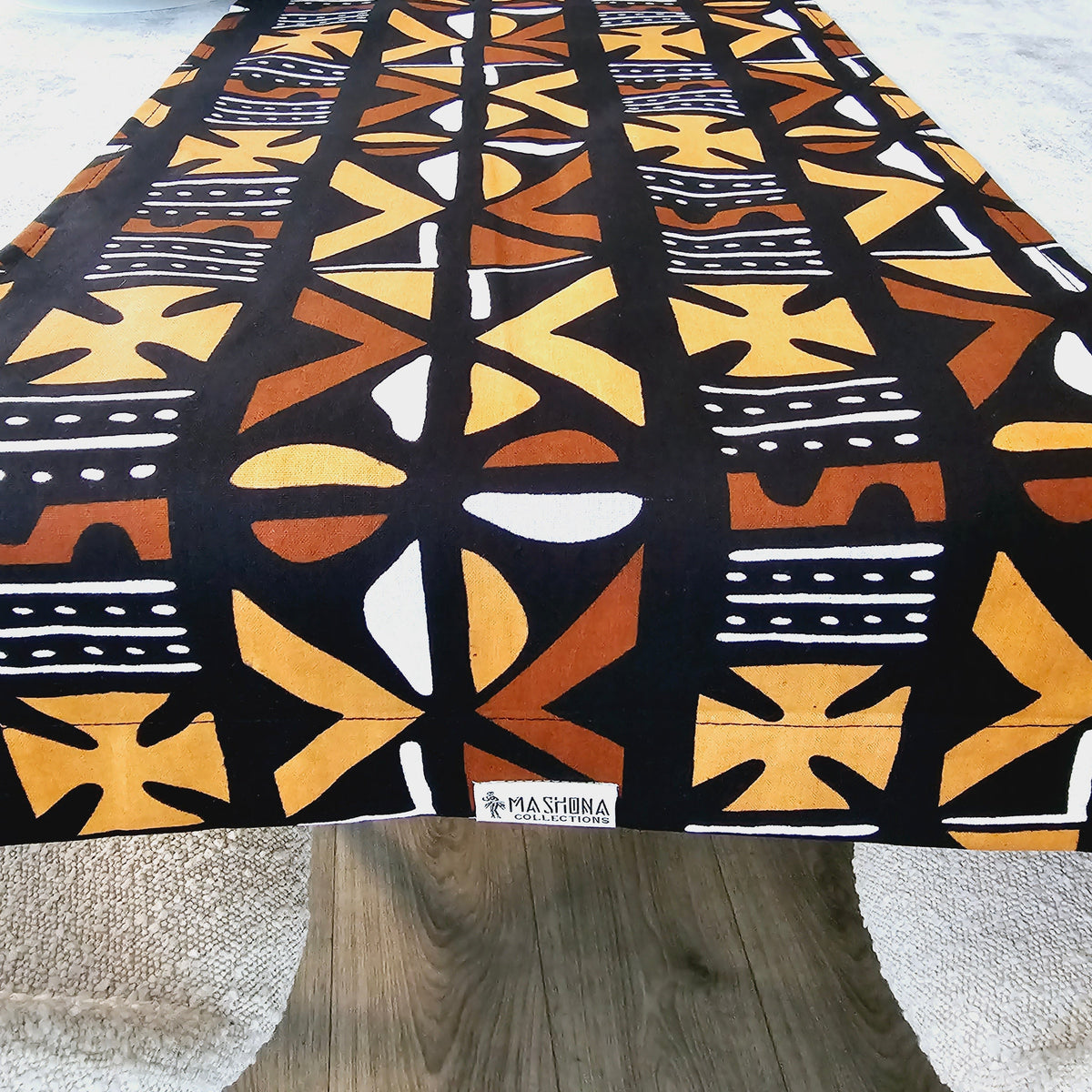 Table Runner 160x35cm | 180x35 | 200x35cm | 100% Cotton African Print Fabric-1