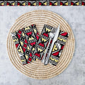 Set of 4 | 8 Napkins | 40x40cm | African Print, Ankara Wax, 100% Cotton-0