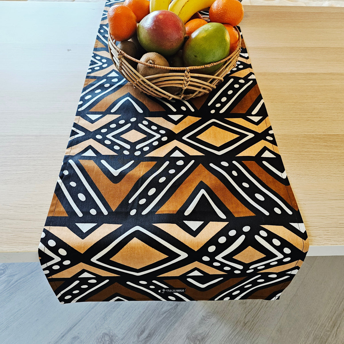 Table Runner 160x35cm | 180x35 | 200x35cm | 100% Cotton African Print Fabric-0