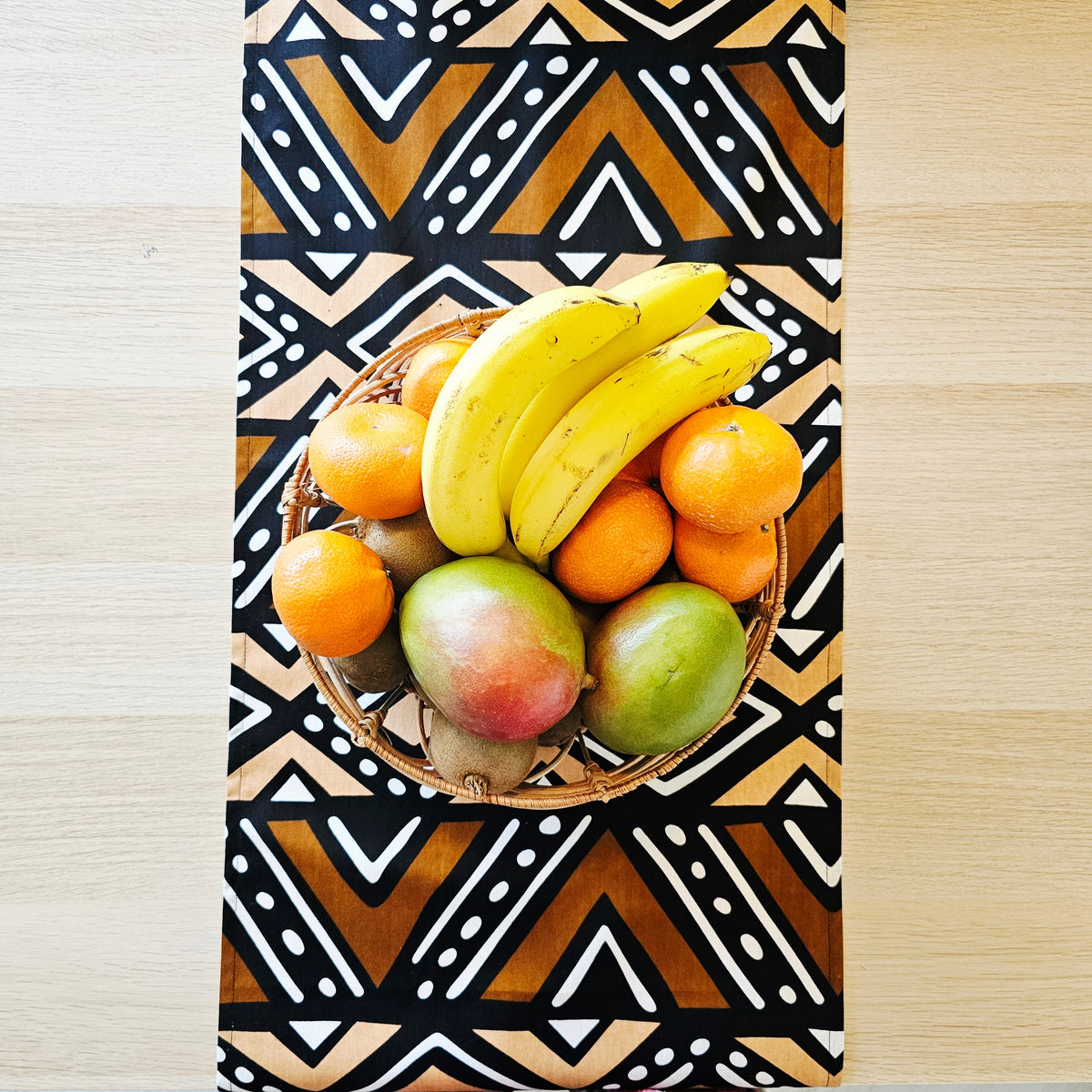 Table Runner 160x35cm | 180x35 | 200x35cm | 100% Cotton African Print Fabric-2