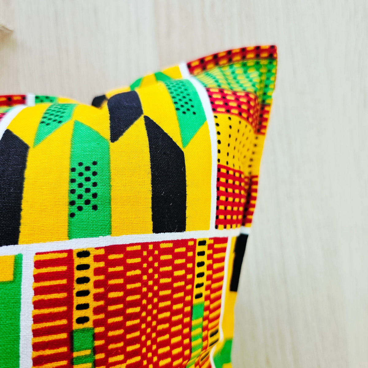 Set of 2 | 4 Cushion Covers |45x45cm | 100% Cotton Wax Ankara Fabric-3