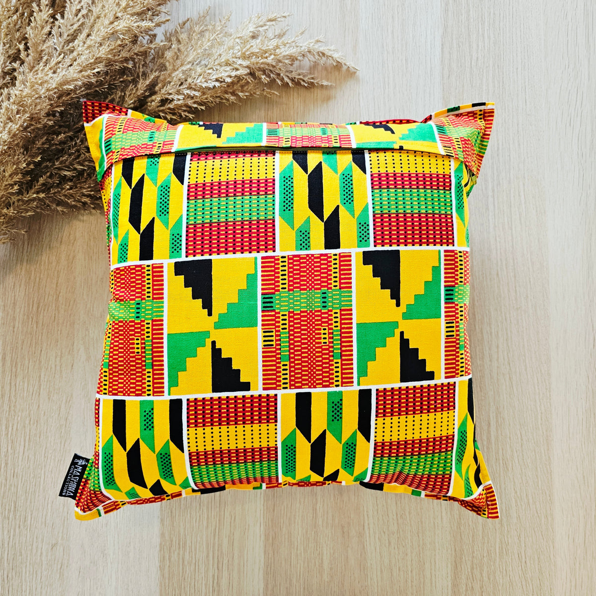 Set of 2 | 4 Cushion Covers |45x45cm | 100% Cotton Wax Ankara Fabric-1