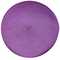 Set of 4 Tabletop Collection Indoor/Outdoor Purple Round Placemat 15" Dia