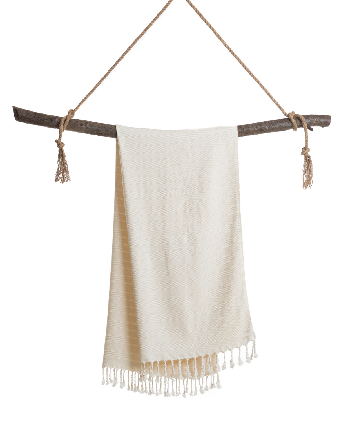 ILVA Turkish Hammam Towel, Spa & Sauna Towel / Made of Bamboo and Cotton - White-3